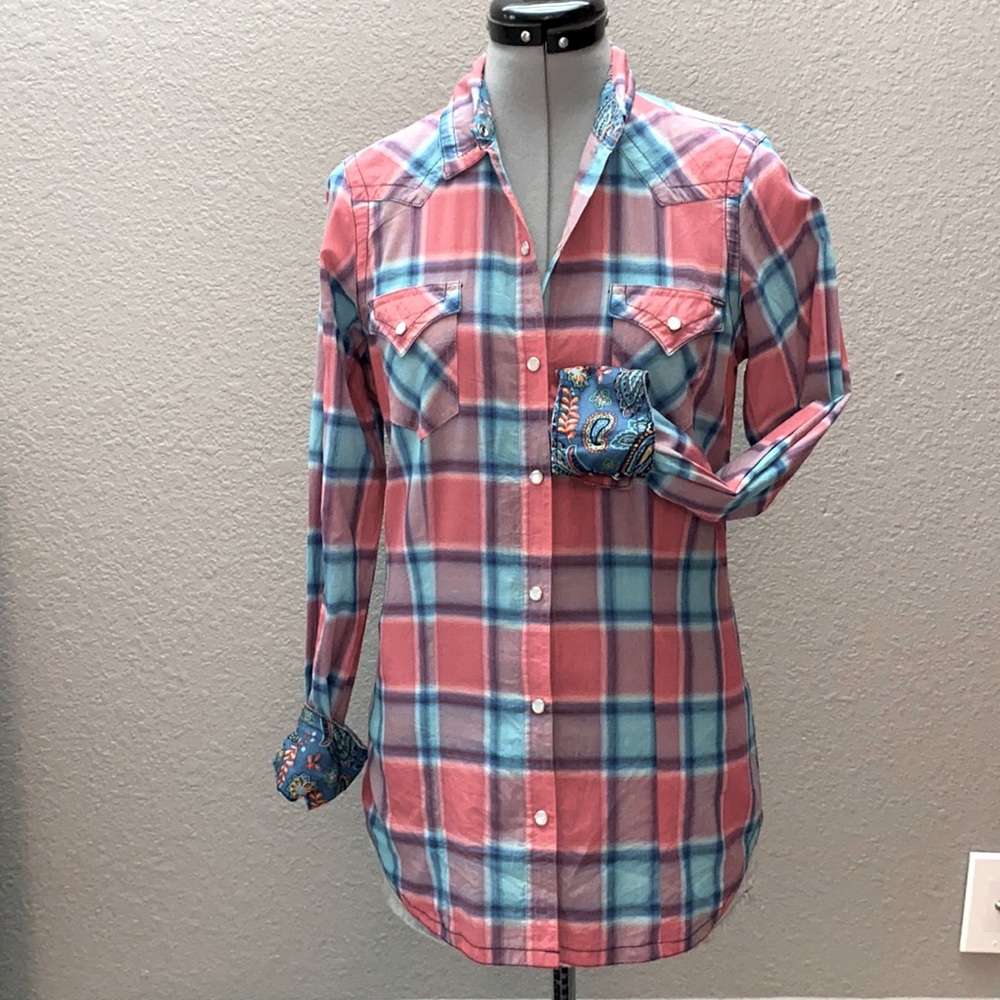 Tin Haul plaid button down
